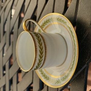 Antique Charles Ahrenfeldt Limoges Demitasse Cup and Saucer